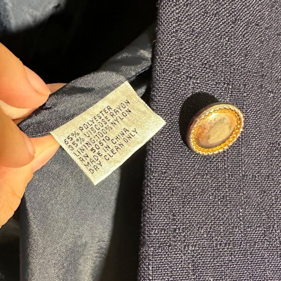 Vintage Casper navy skirt suit - size 2 - Picture 13 of 15